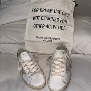 Golden goose, white, size 40 or 8.5